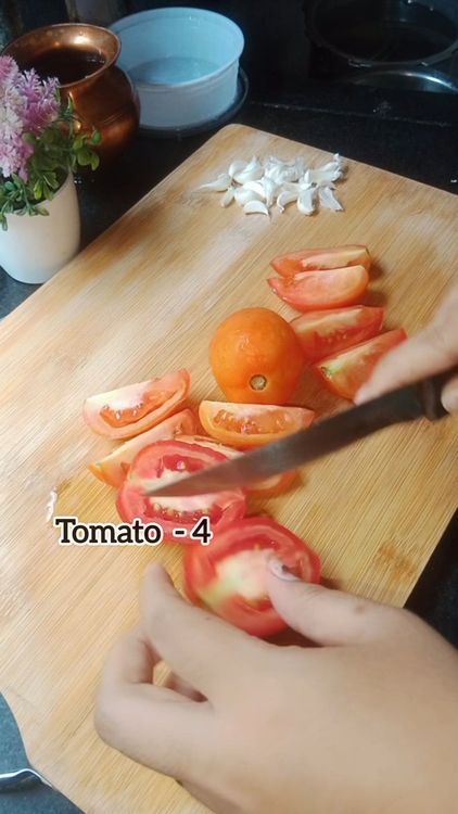 Step 1.1: Boil the roughly diced tomatoes for 5-7 minutes and let them cool down for some time
