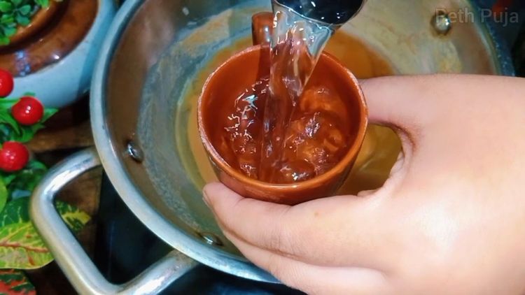 Step 1.1: Carefully add room temperature water to the pan while stirring continuously