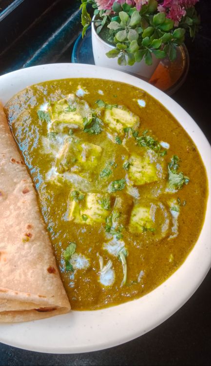 Paneer Palak (No Onion No Garlic) recipe
