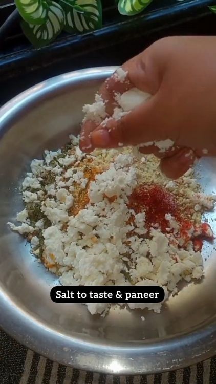 Step 1.1: Add grated paneer to the mixture and knead into a soft, smooth dough