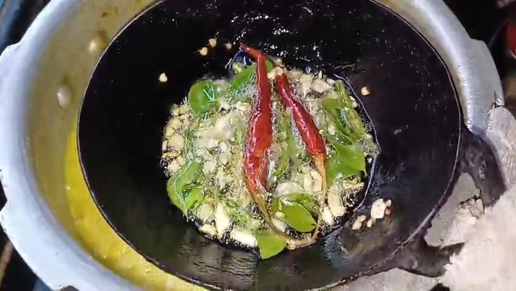 Step 2.1: In a tadka pan, heat ghee and crackle mustard seeds and cumin seeds