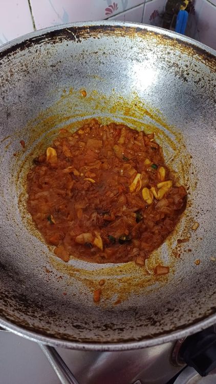 Step 1.2: Add turmeric powder, kashmiri red chilli powder, agri masala, and salt