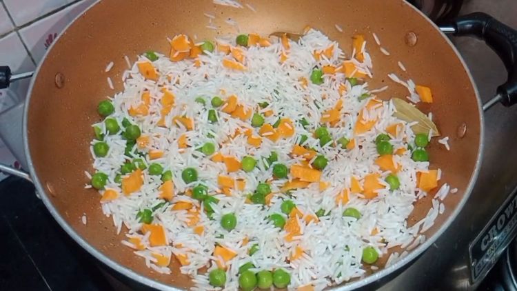 Carrot Peas Pulao recipe