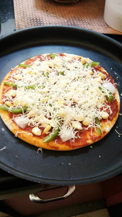 Instant Cheese Garden Pizza recipe