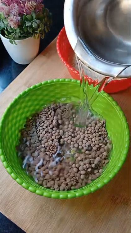 Step 1.1: Wash and keep aside the black masoor dal and basmati rice