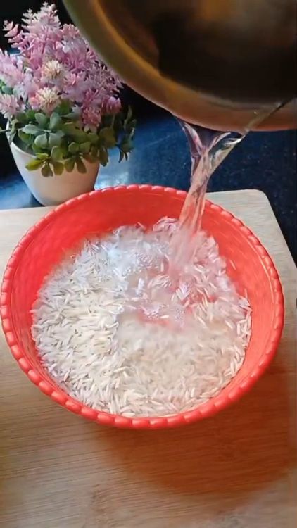 Step 1.2: Wash and keep aside the black masoor dal and basmati rice