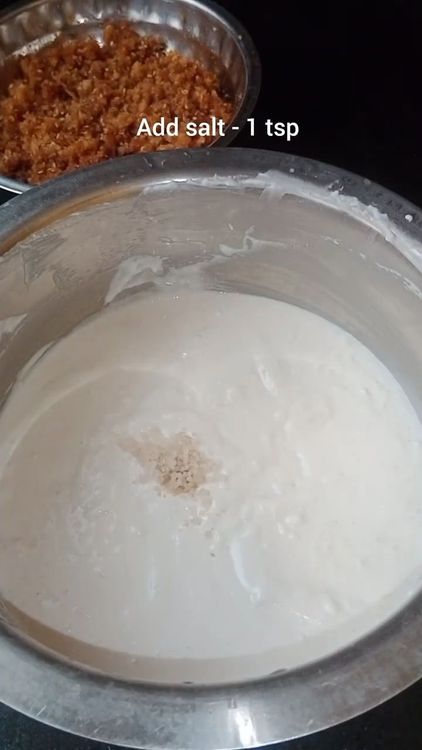 Step 1.2: Grind to a smooth, slightly thick batter using little water