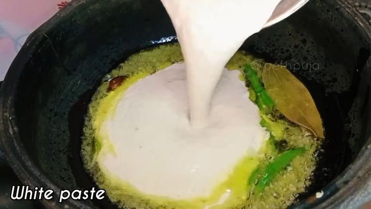 Step 2.1: Sauté for a minute and add the white paste