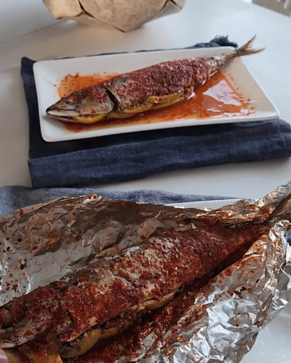 Step 5.1: Remove from oven and serve hot with rice