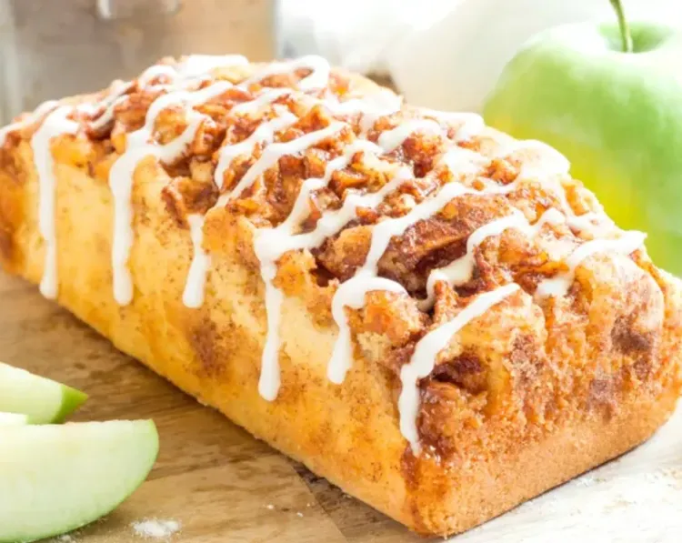 Step 7.1: Once the loaf comes out, drizzle with the glaze and enjoy