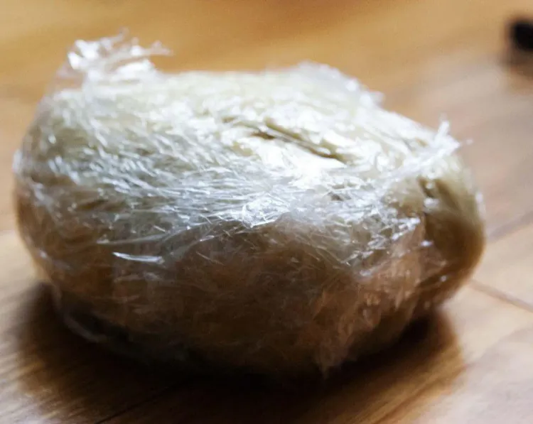 Step 2.1: Wrap the dough in plastic wrap and let it rest for about 30 minutes