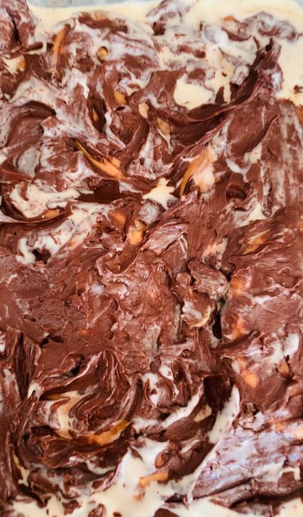 Step 1.1: Spread the icing over the top layer of biscuits with a spoon or blunt knife, and then place the bowl in the freezer for 10-15 minutes until the icing sets