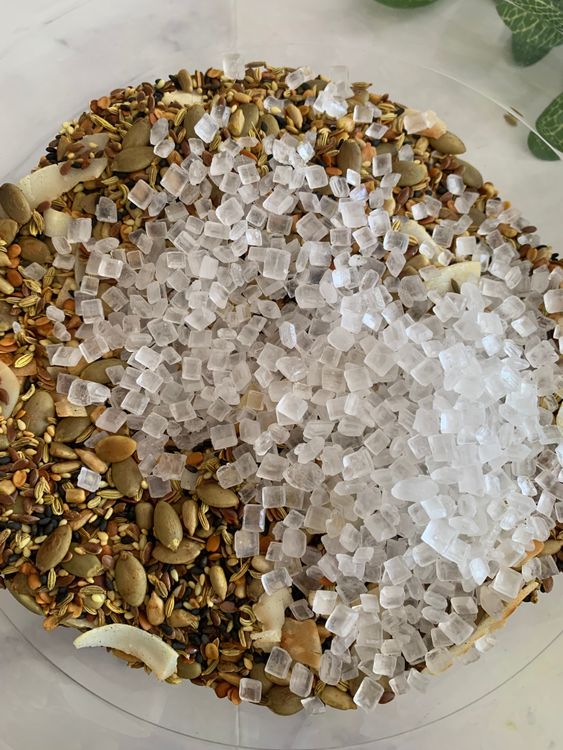 Step 4.1: Add the rock sugar and mix everything
