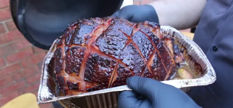 Step 4.1: Once the ham reaches an internal temperature of 135 degrees F (57 degrees C), brush the glaze over the outside of the ham