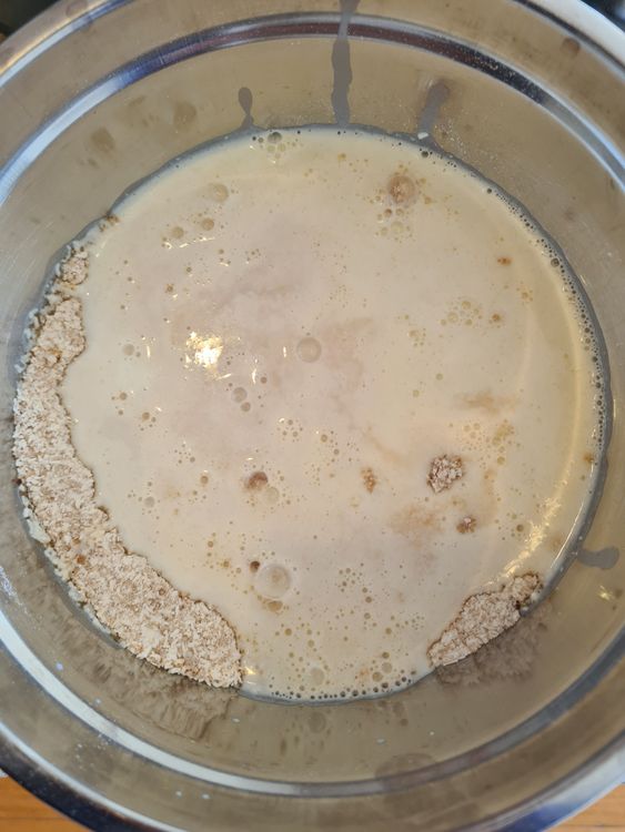 Step 1.1: Combine coconut, brown sugar, milk, all-purpose flour, baking powder, salt, baking soda, vanilla extract, and blueberries in a mixing bowl