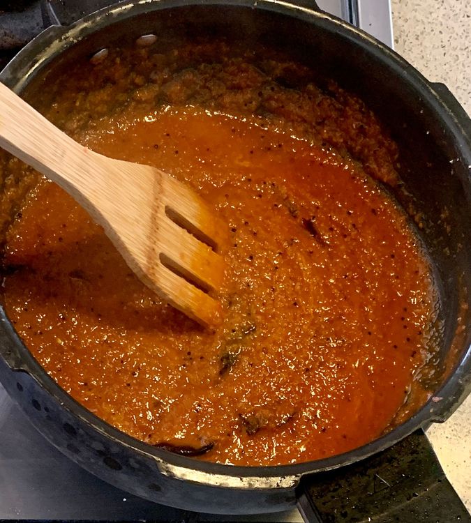 Step 1.1: Mix in turmeric powder, red chilli powder (optional), coriander powder, cumin powder, garam masala, and salt