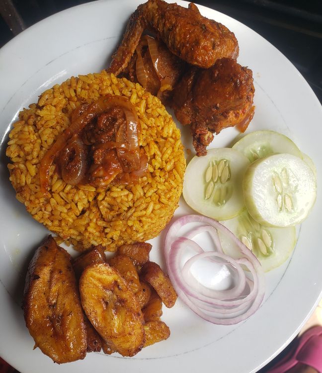 Step 1.2: Using a frying spoon, place the plantain in the oil and let it fry for about a minute or until it turns golden brown