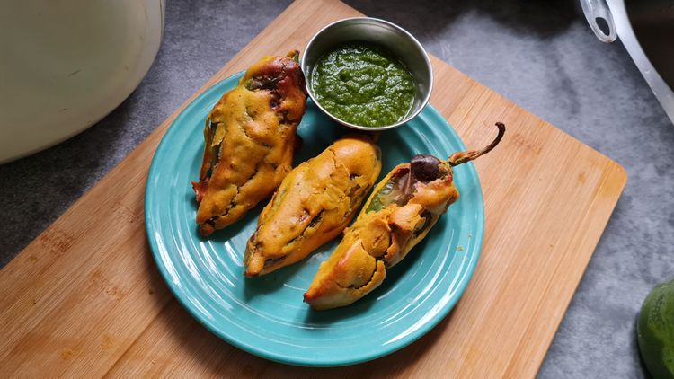 Airfried Mirchi Vada recipe
