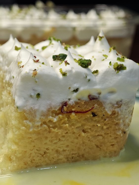 Eggless Rasmalai Tres Leches Cake recipe