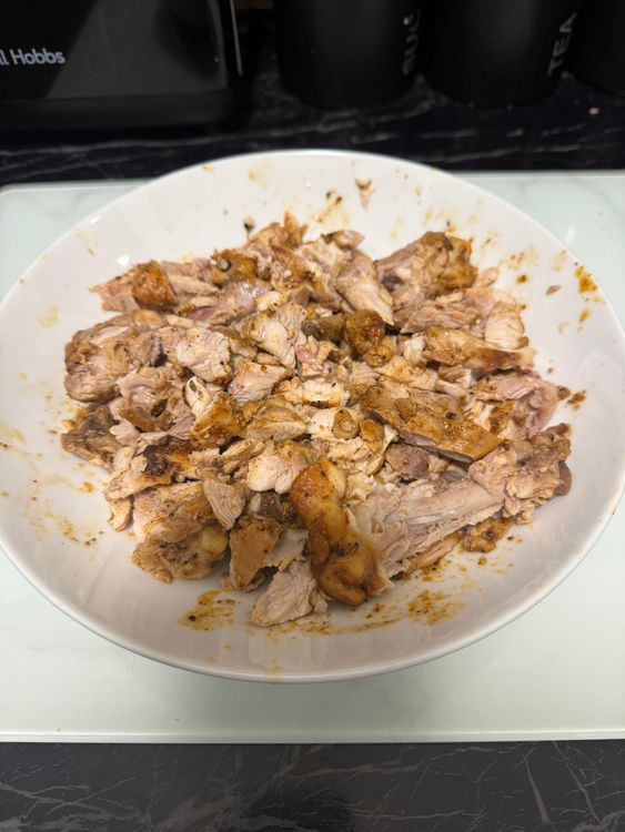 Step 1.1: Once cooked, set the chicken aside to cool