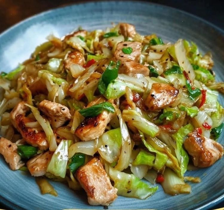 Chinese Chicken Cabbage Stir-Fry recipe