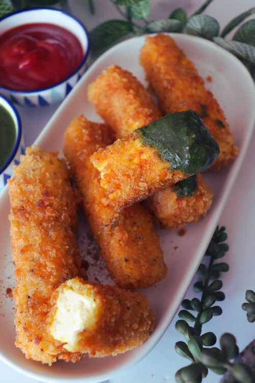 Crispy Paneer Fingers recipe