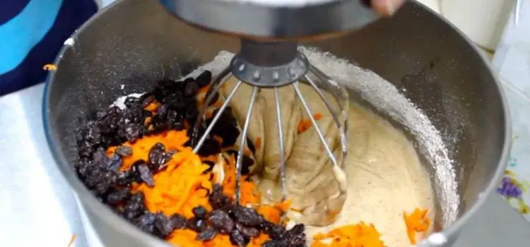 Step 1.1: Add shredded carrots and raisins