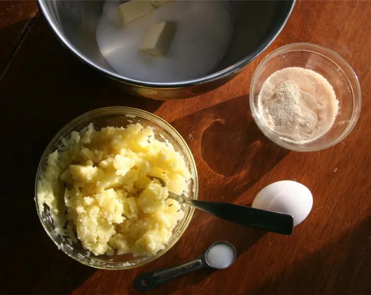 Step 1.1: Cream 6 tablespoons of unsalted butter and granulated sugar until fluffy in a medium bowl