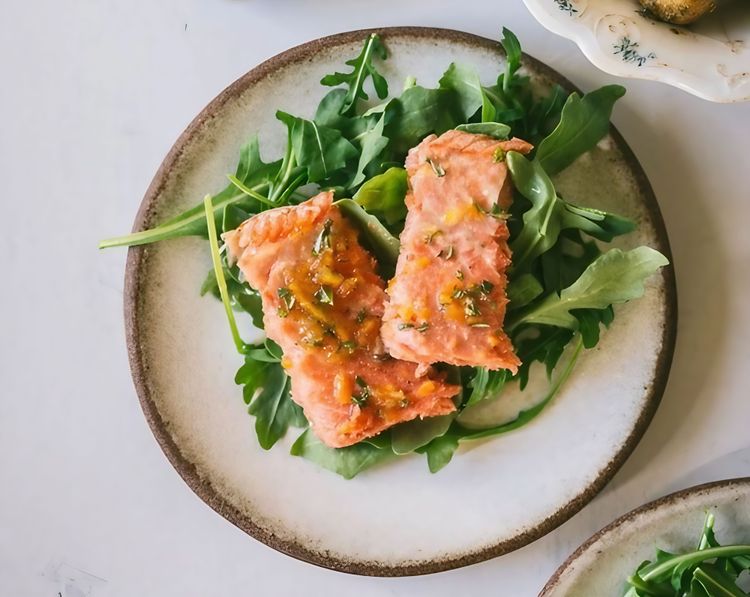 Baked Salmon with Orange Marmalade Glaze recipe
