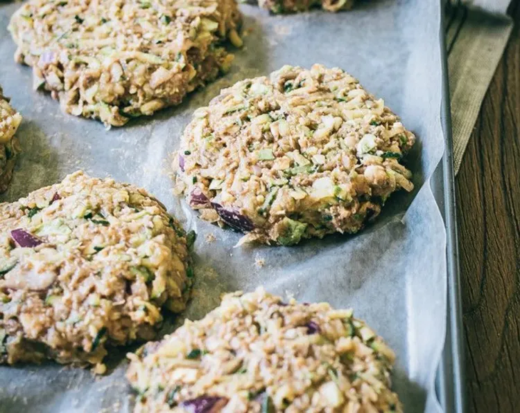 Step 1.1: Place patties on a wax-lined baking sheet and bake for 12 minutes