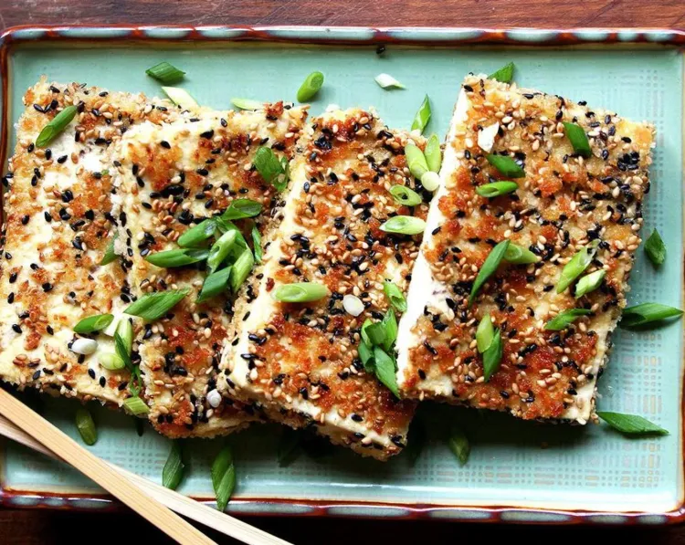 Crispy Sesame Tofu with Nuoc Cham Sauce recipe