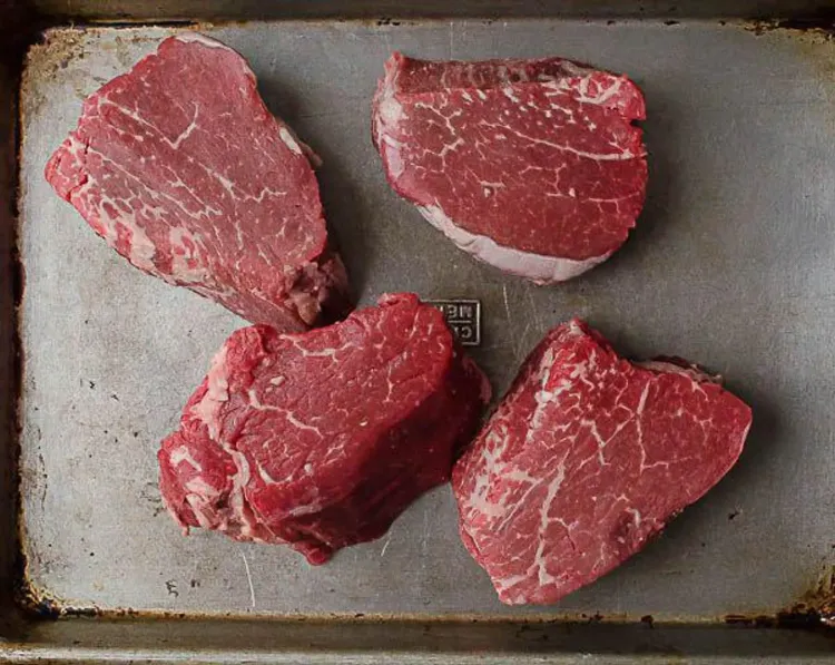 Step 2.1: Take the filet mignon out of the refrigerator about half an hour before cooking