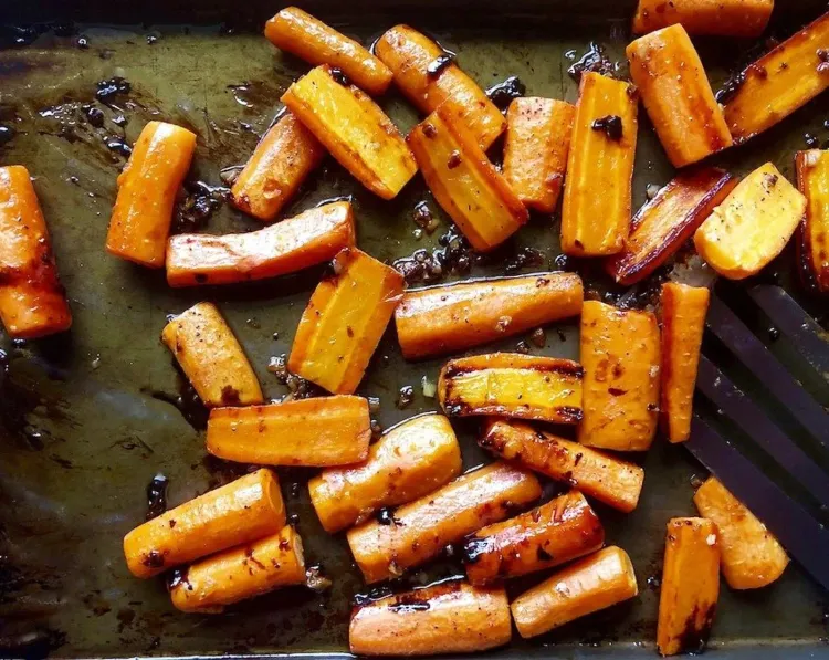 Step 2.1: Roast for 20 minutes or until the carrots are fork-tender