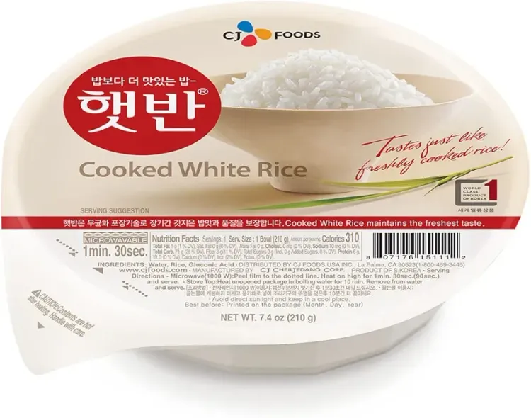 Step 1.1: Put the instant rice in the microwave for however long the packet recommends
