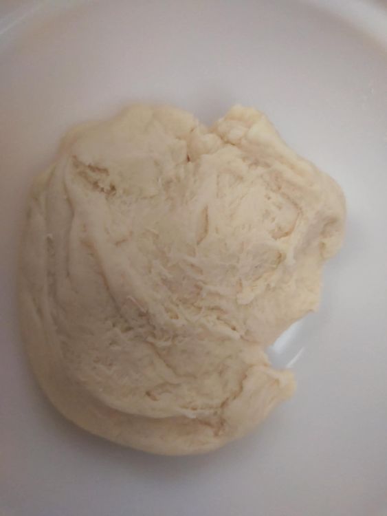 Step 1.1: Knead the dough for 30 minutes (15 if you're using a dough mixer) or until it becomes smooth and stretchy so that the noodles will be firm and chewy