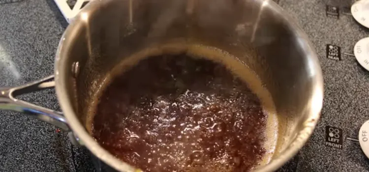 Step 3.1: Bring to a simmer and reduce heat