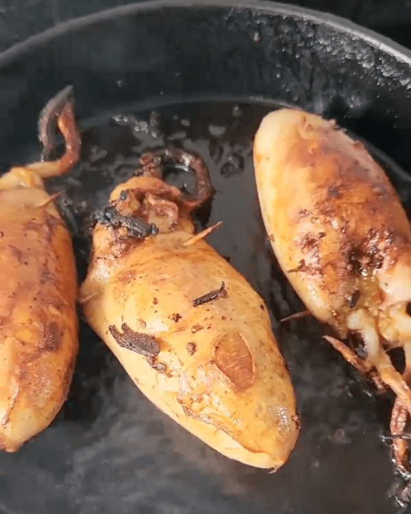 Step 2.1: Heat a pan and add oil