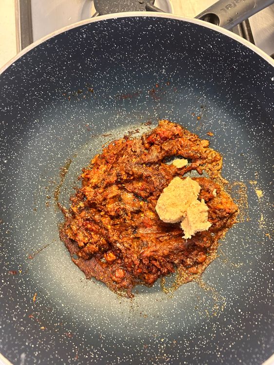 Step 1.1: Add the minced garlic and cook for 1-2 minutes until fragrant