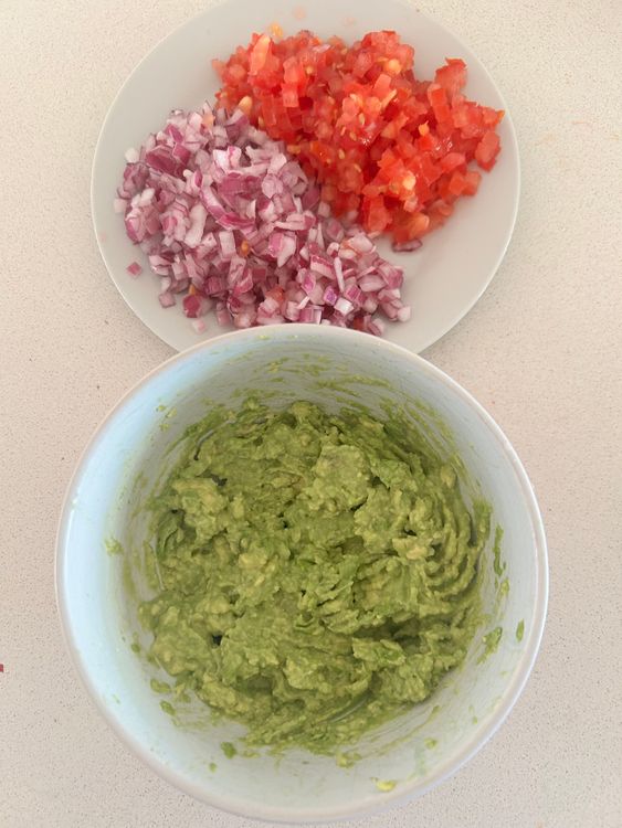Step 2.1: Mash the avocado in a bowl
