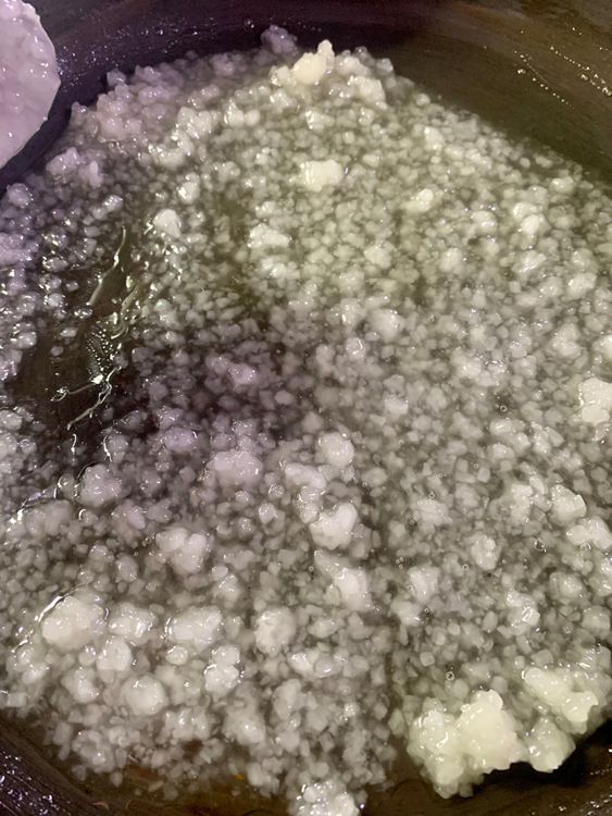Step 1.3: Add sugar to the pan and cook for 4-5 minutes