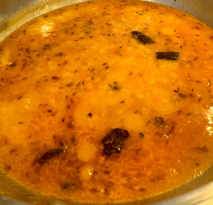 Step 2.1: Serve hot with rice or roti and with a side of [Jeera-Aloo](https://www