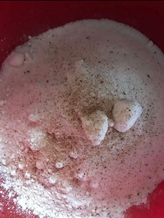 Step 1.2: Add sugar, nutmeg, and butter to the bowl