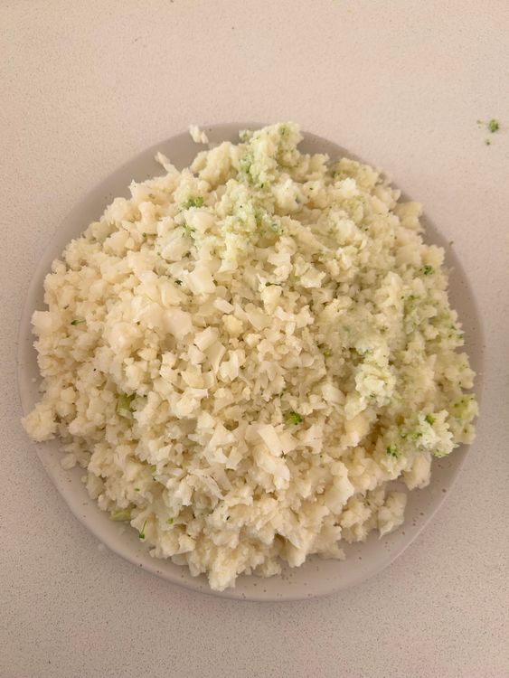 Step 1.1: Pat dry, then pulse in a food processor until coarse and rice-like