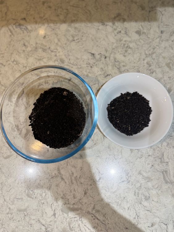 Step 1.1: Set aside 2 tablespoons of the Oreos then