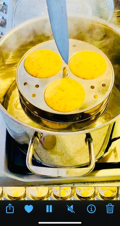 Step 1.1: Steam the dhokla for approximately 15 minutes or until it is fully cooked