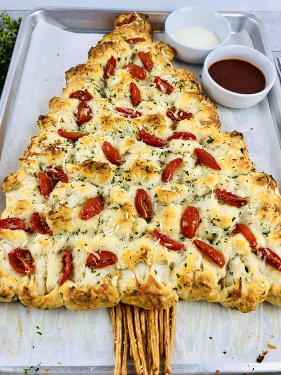Step 3.1: Serve immediately with spinach dip, ranch dressing, pizza sauce, or marinara sauce