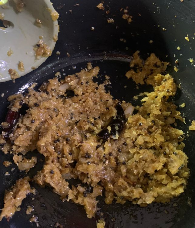 Step 2.2: Add the chopped onions and coriander powder