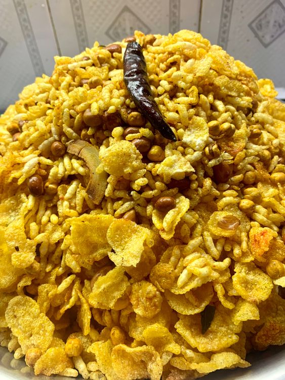 Step 2.1: Store the cornflakes mixture in an airtight container and serve it as a tea-time snack