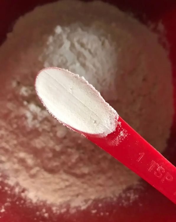 Step 1.3: In a bowl, add flour, salt, and baking powder
