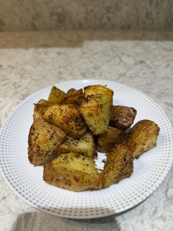 Step 1.1: Check if the potatoes are golden and crunchy outside, soft inside